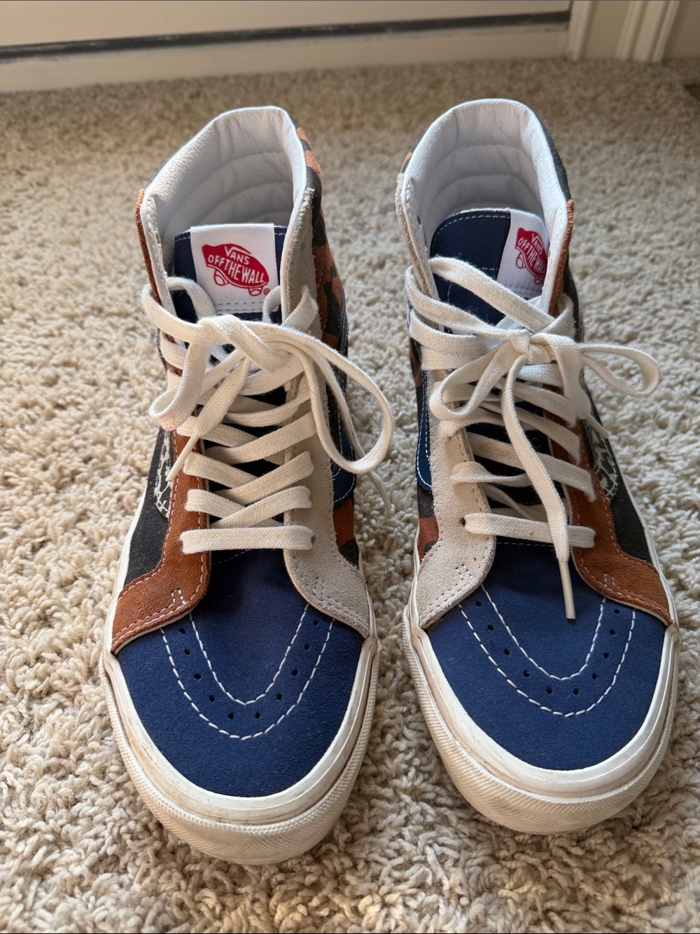 Vans Women’s High-Top Sneakers in Navy, Black, Brown, Pink and White